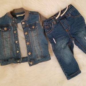 Baby Boy Jean Jacket and Denim Pants